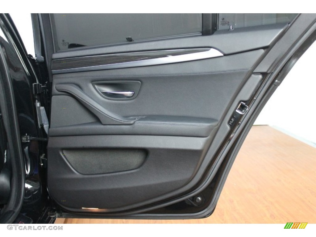 2011 BMW 5 Series 550i Sedan Black Door Panel Photo #67725020