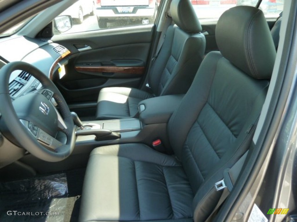 2012 Accord EX-L Sedan - Polished Metal Metallic / Black photo #10