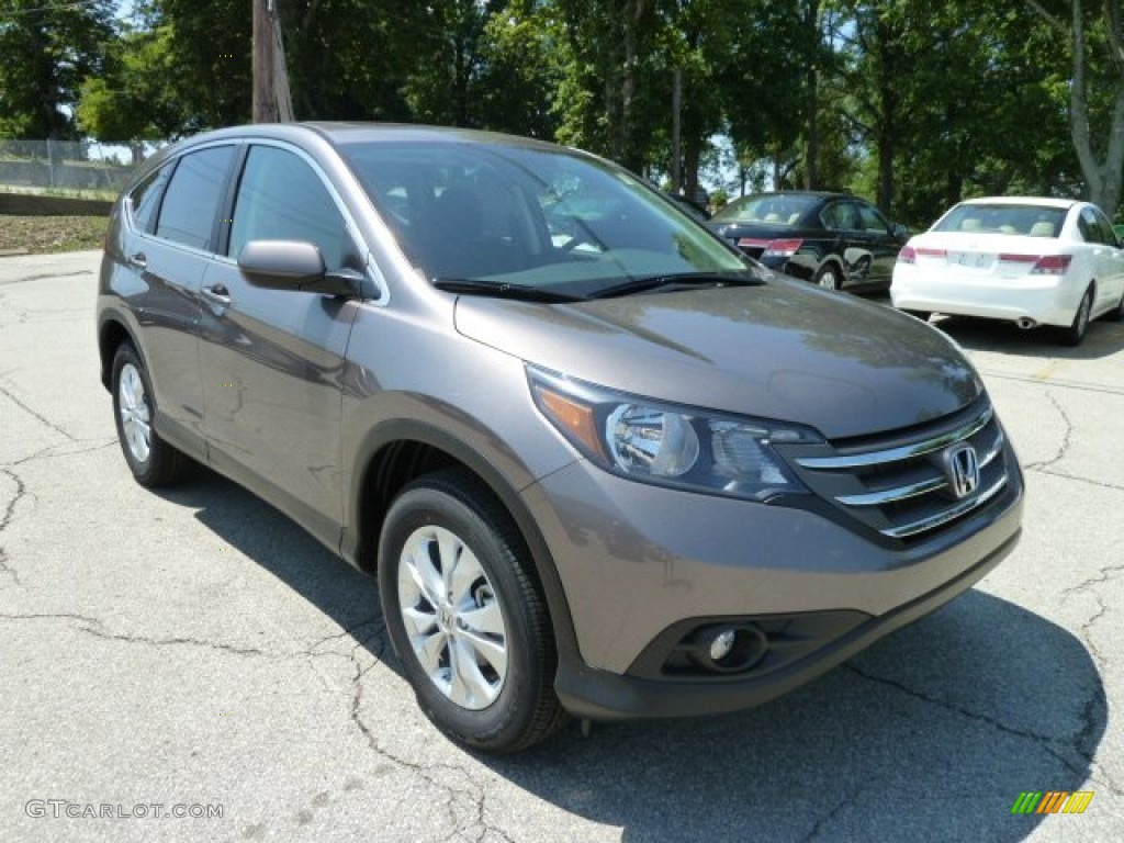 2012 CR-V EX 4WD - Urban Titanium Metallic / Black photo #7