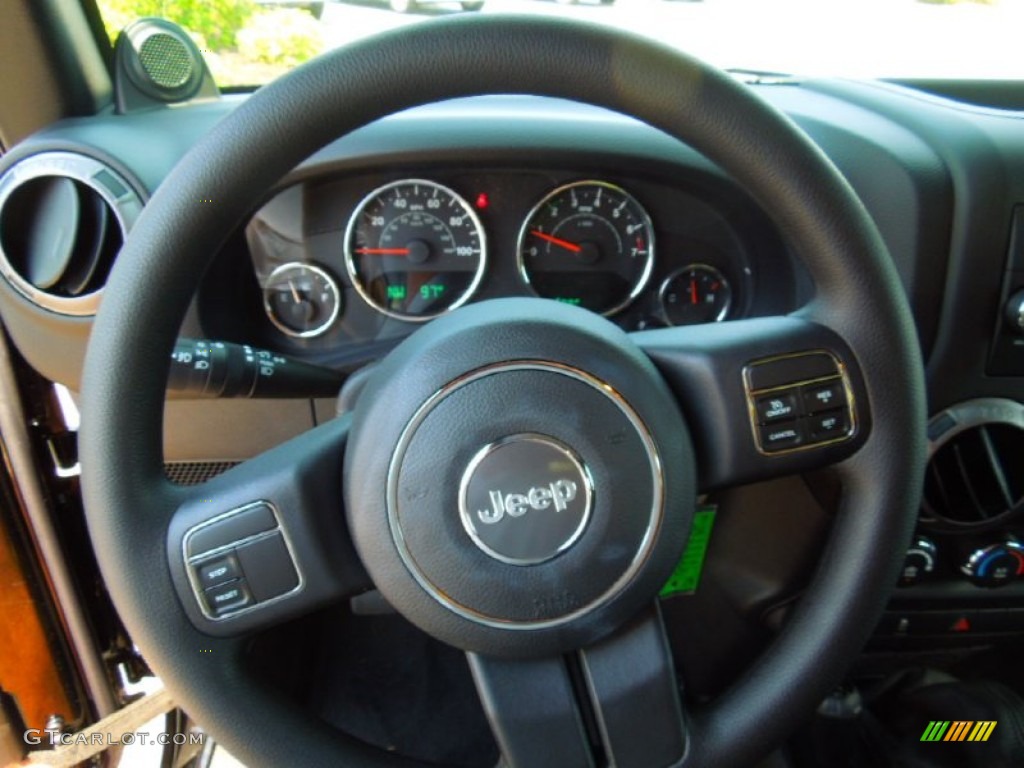 2012 Wrangler Sport 4x4 - Black / Black photo #15