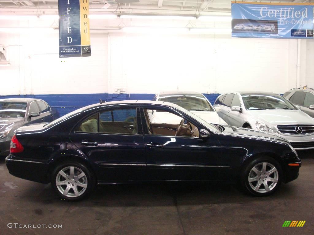 2007 E 350 4Matic Sedan - Capri Blue Metallic / Cashmere photo #7