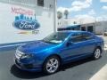2012 Blue Flame Metallic Ford Fusion SE  photo #1