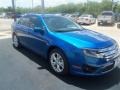 2012 Blue Flame Metallic Ford Fusion SE  photo #7