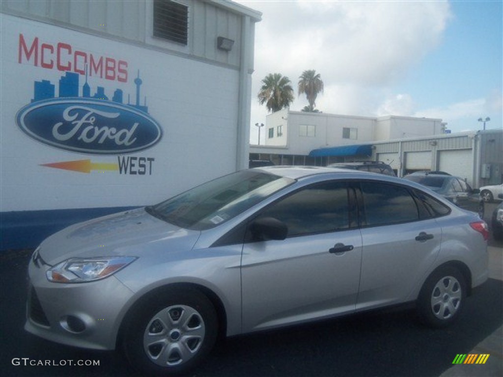 2012 Focus S Sedan - Ingot Silver Metallic / Charcoal Black photo #1