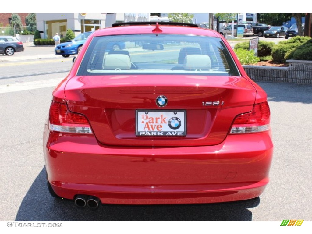 2010 1 Series 128i Coupe - Crimson Red / Taupe photo #6