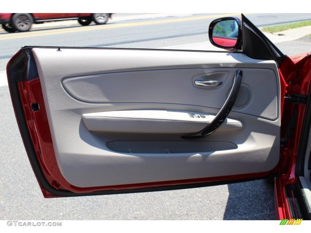 2010 1 Series 128i Coupe - Crimson Red / Taupe photo #8