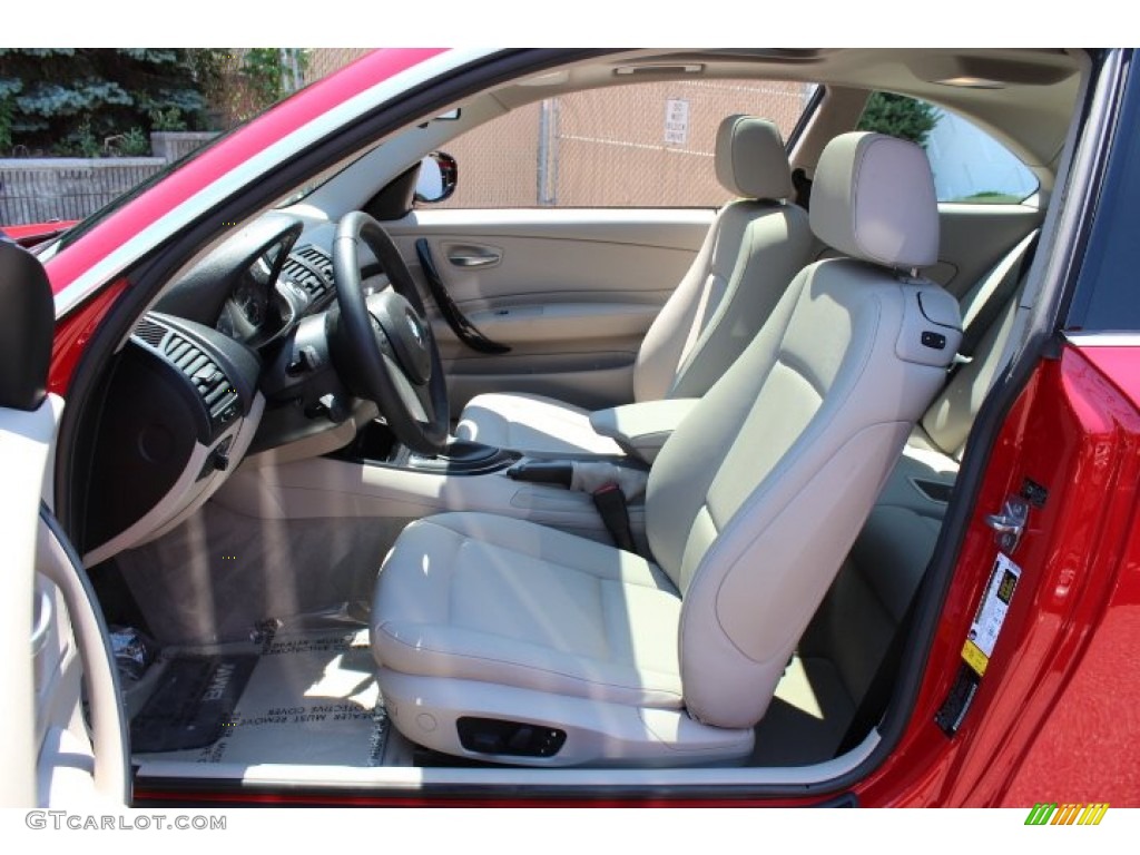 2010 1 Series 128i Coupe - Crimson Red / Taupe photo #10