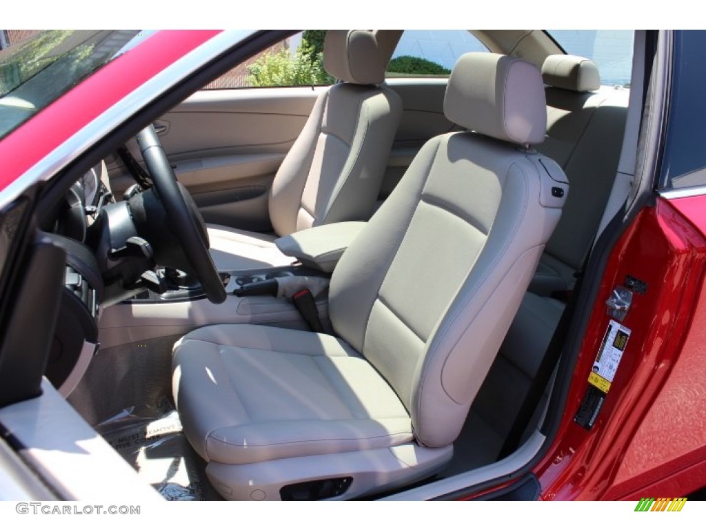 2010 1 Series 128i Coupe - Crimson Red / Taupe photo #11