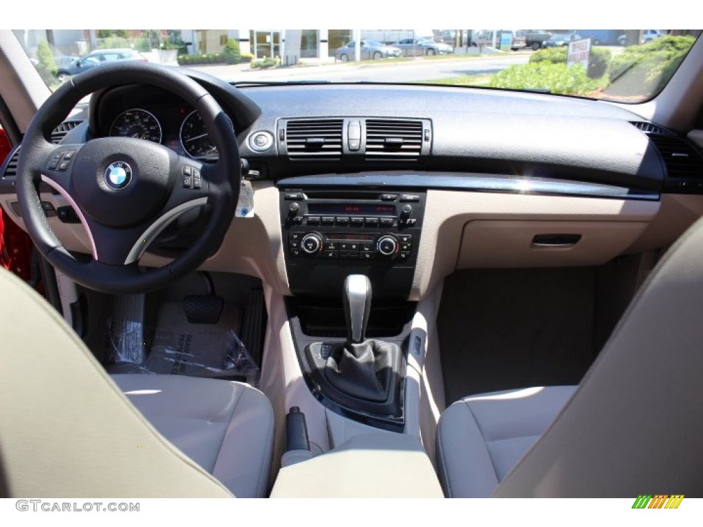 2010 1 Series 128i Coupe - Crimson Red / Taupe photo #12