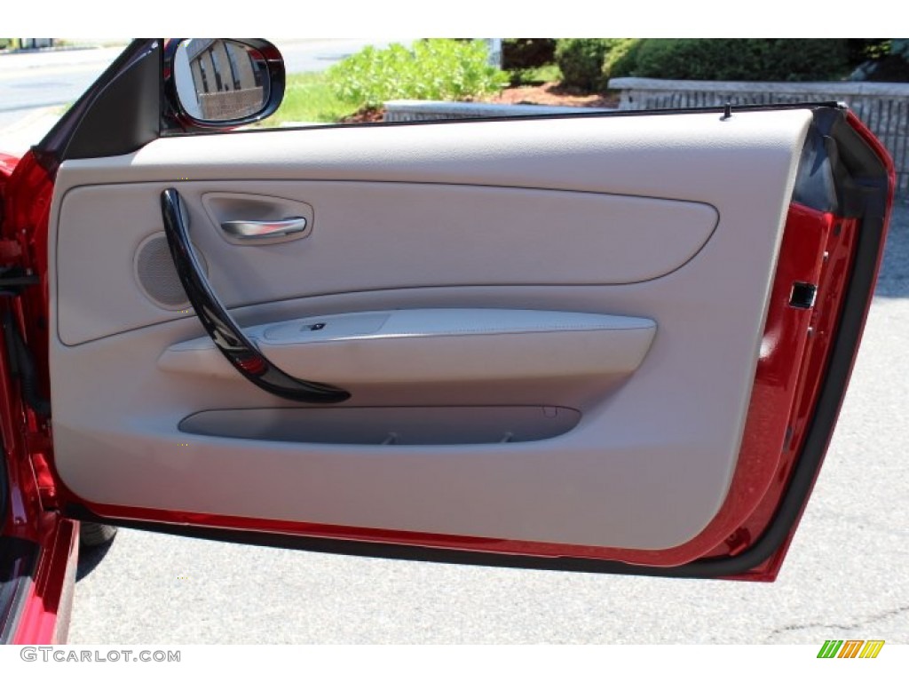 2010 1 Series 128i Coupe - Crimson Red / Taupe photo #22