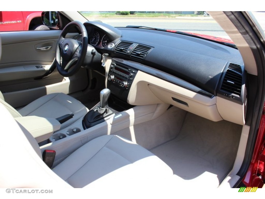 2010 1 Series 128i Coupe - Crimson Red / Taupe photo #24