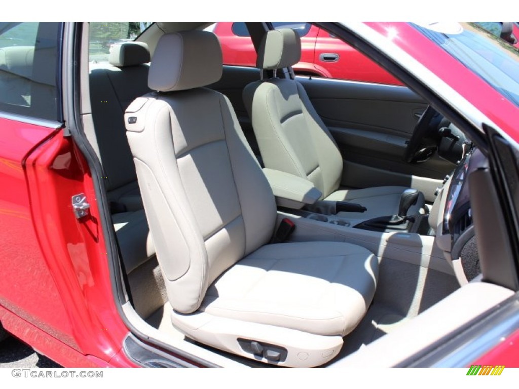 2010 1 Series 128i Coupe - Crimson Red / Taupe photo #26