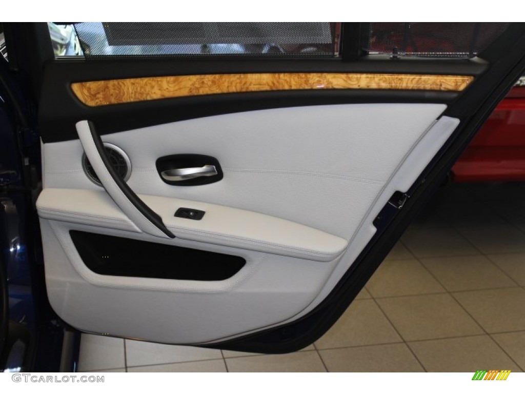 2010 BMW M5 Standard M5 Model Silverstone II Merino Leather Door Panel Photo #67729886