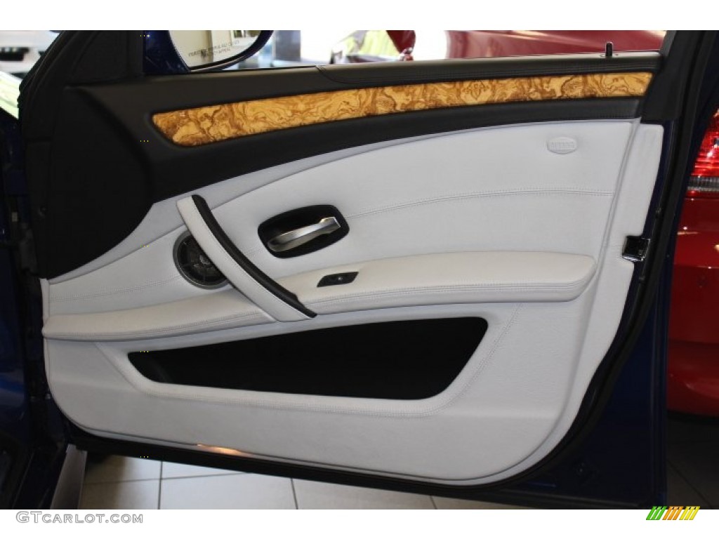 2010 BMW M5 Standard M5 Model Silverstone II Merino Leather Door Panel Photo #67729911