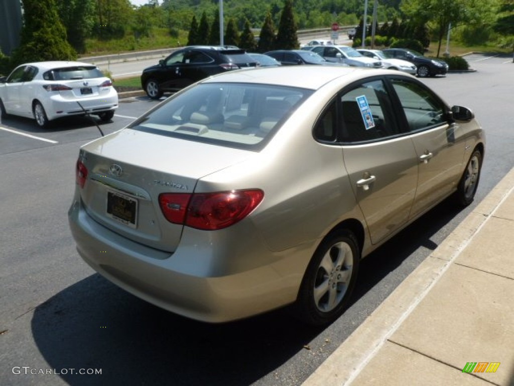 2007 Elantra Limited Sedan - Laguna Sand Beige / Beige photo #5