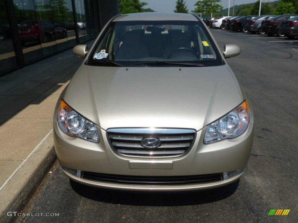 2007 Elantra Limited Sedan - Laguna Sand Beige / Beige photo #7