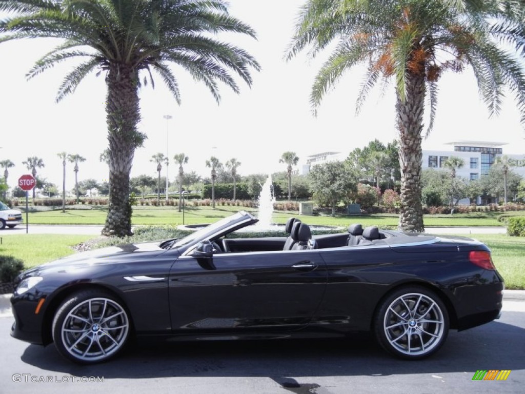 Black Sapphire Metallic 2012 BMW 6 Series 650i Convertible Exterior Photo #67733154