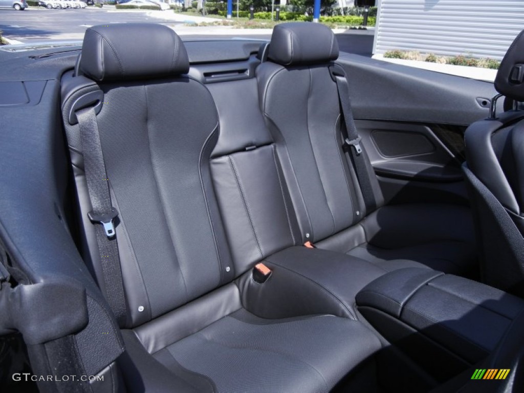 Black Nappa Leather Interior 2012 BMW 6 Series 650i Convertible Photo #67733228