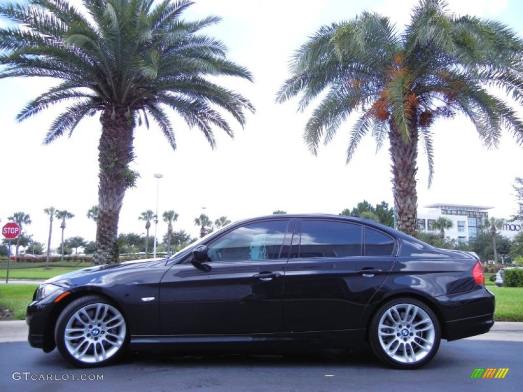 2011 3 Series 335d Sedan - Jet Black / Black photo #1