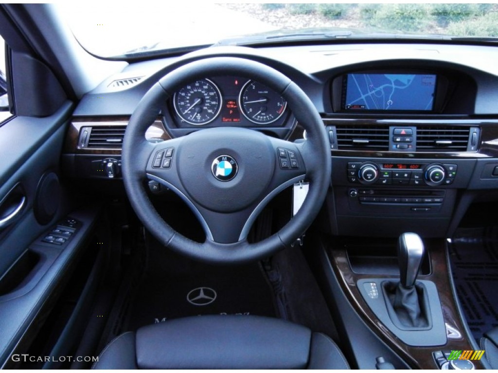 2011 BMW 3 Series 335d Sedan Black Steering Wheel Photo #67733987