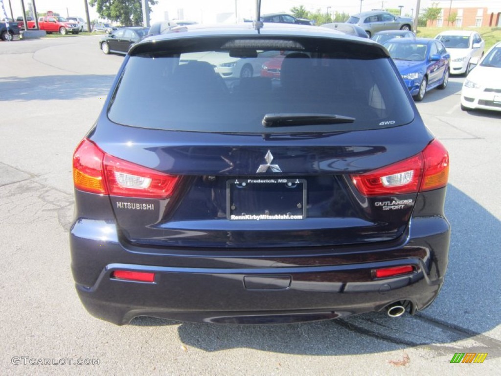 2012 Outlander Sport SE 4WD - Cosmic Blue / Black photo #4