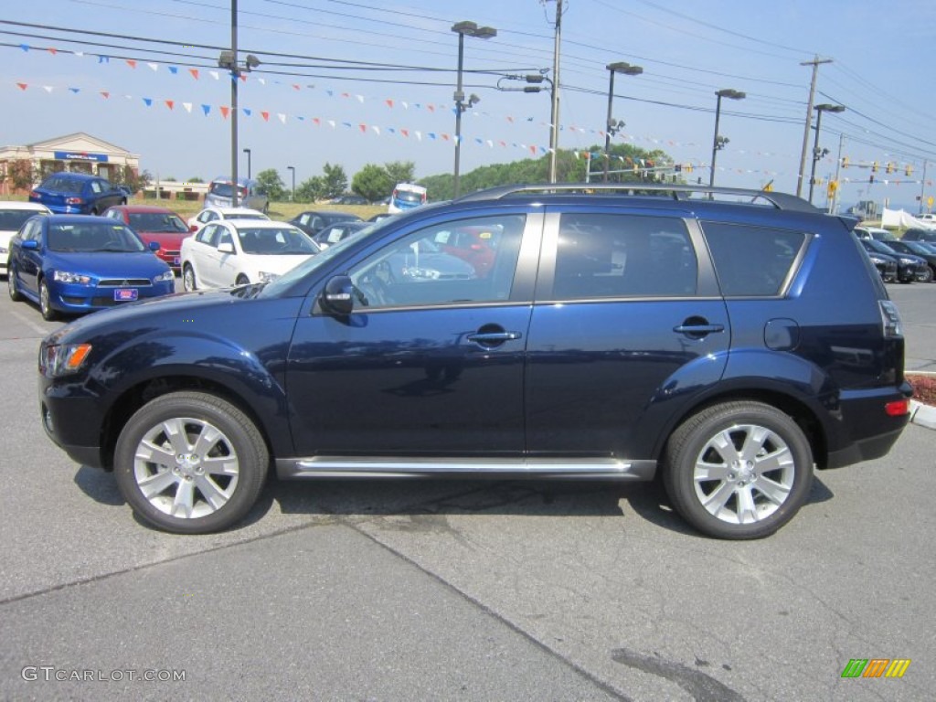 Cosmic Blue Metallic 2012 Mitsubishi Outlander SE AWD Exterior Photo #67734611