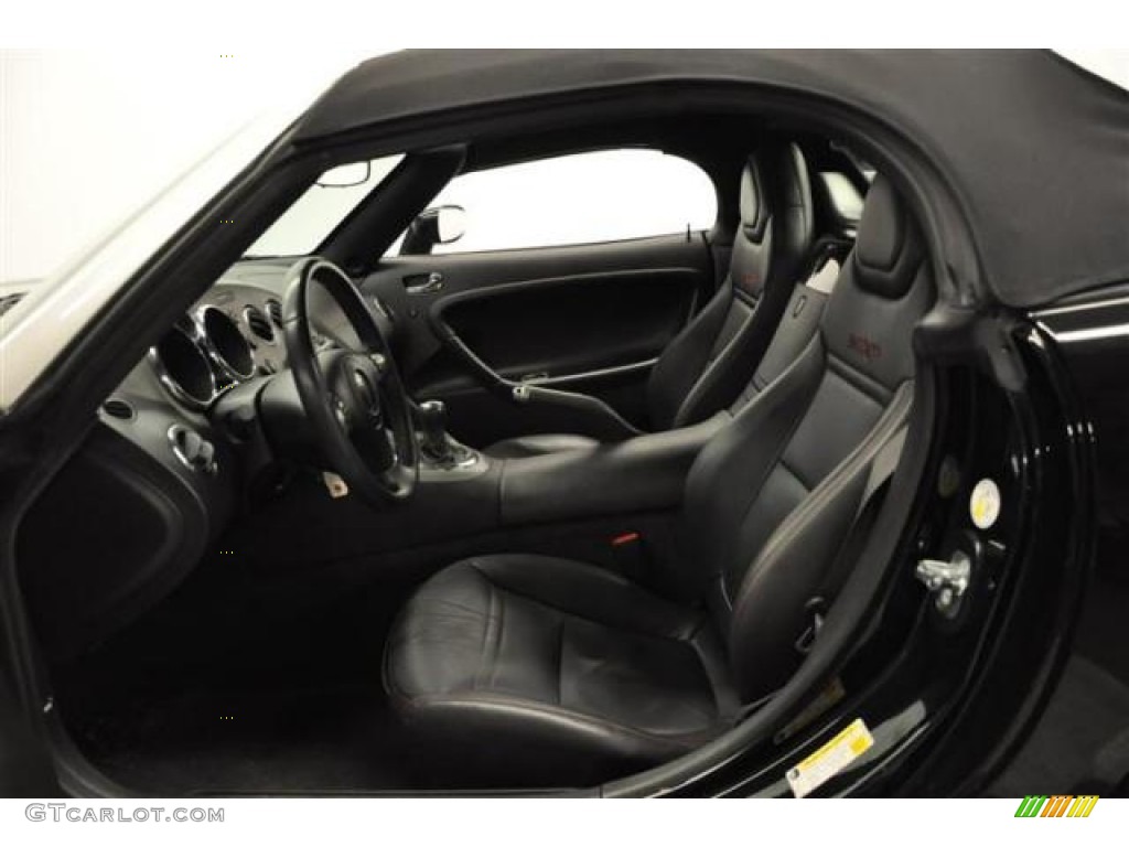 Ebony Interior 2007 Pontiac Solstice GXP Roadster Photo #67736777