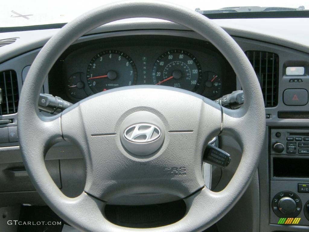2006 Elantra GLS Sedan - Nordic White / Gray photo #5