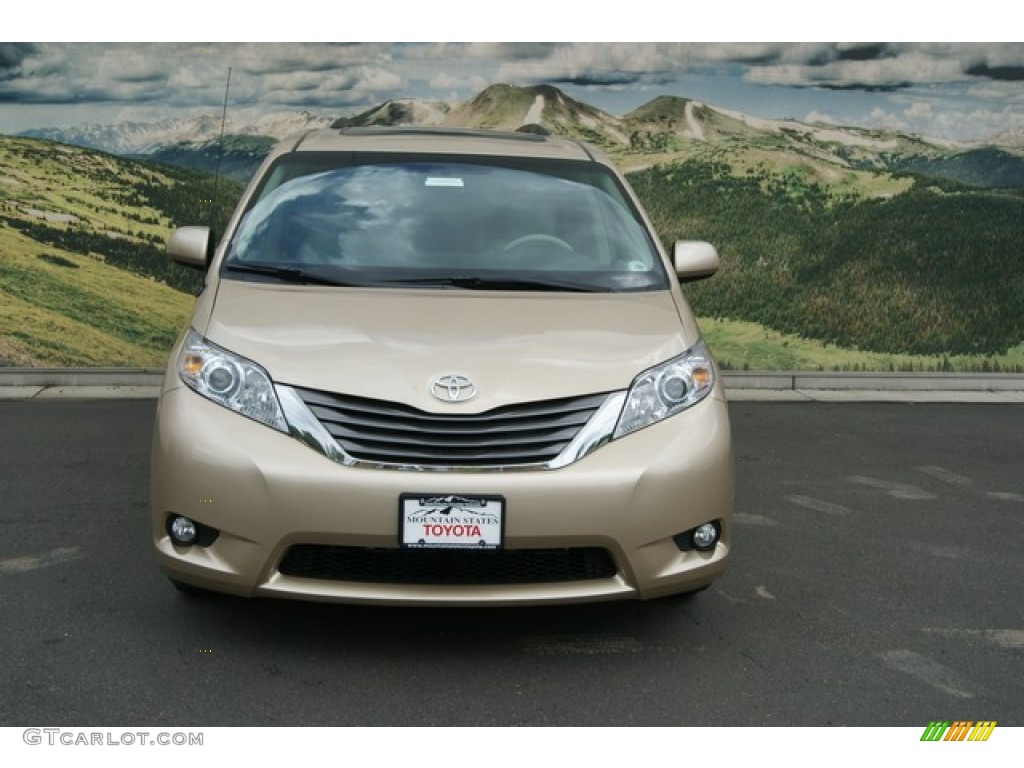 2012 Sienna XLE AWD - Sandy Beach Metallic / Bisque photo #4