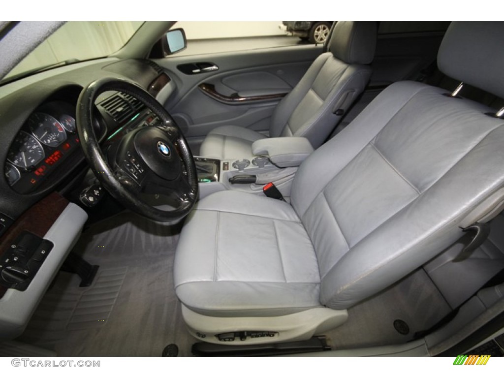 2001 3 Series 330i Coupe - Titanium Silver Metallic / Grey photo #3