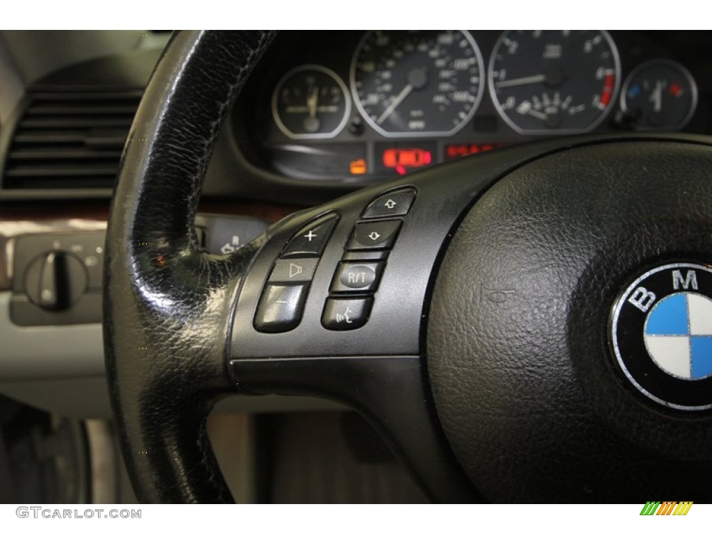 2001 3 Series 330i Coupe - Titanium Silver Metallic / Grey photo #24