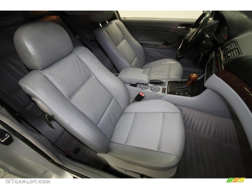 2001 3 Series 330i Coupe - Titanium Silver Metallic / Grey photo #32