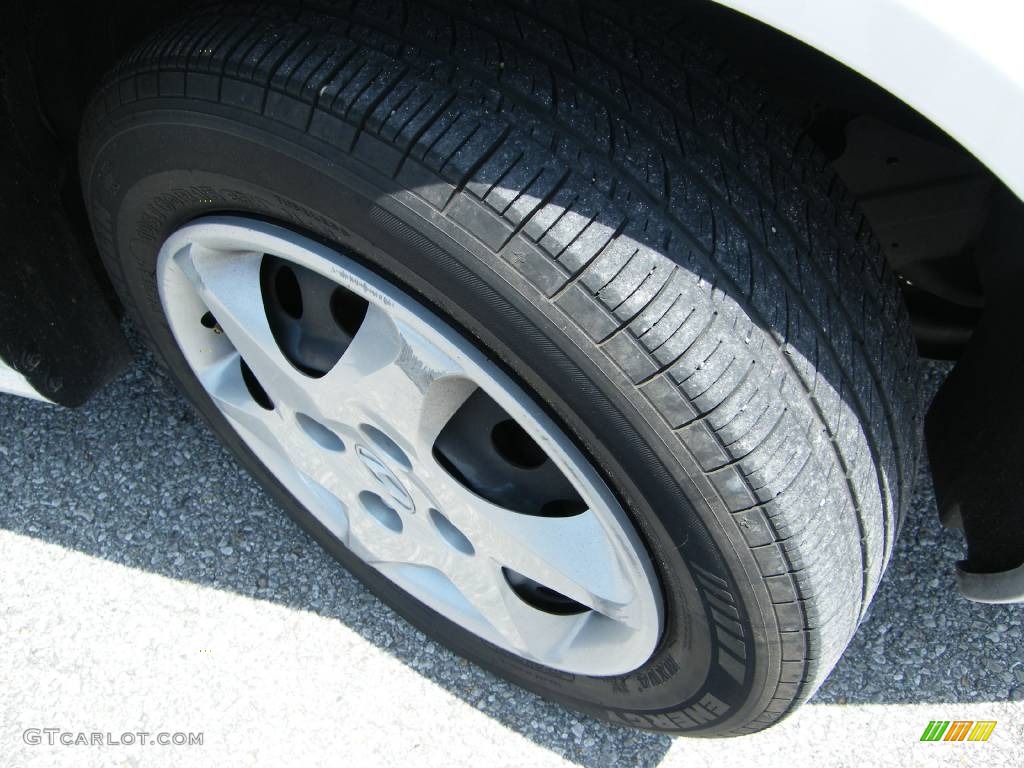 2006 Elantra GLS Sedan - Nordic White / Gray photo #8