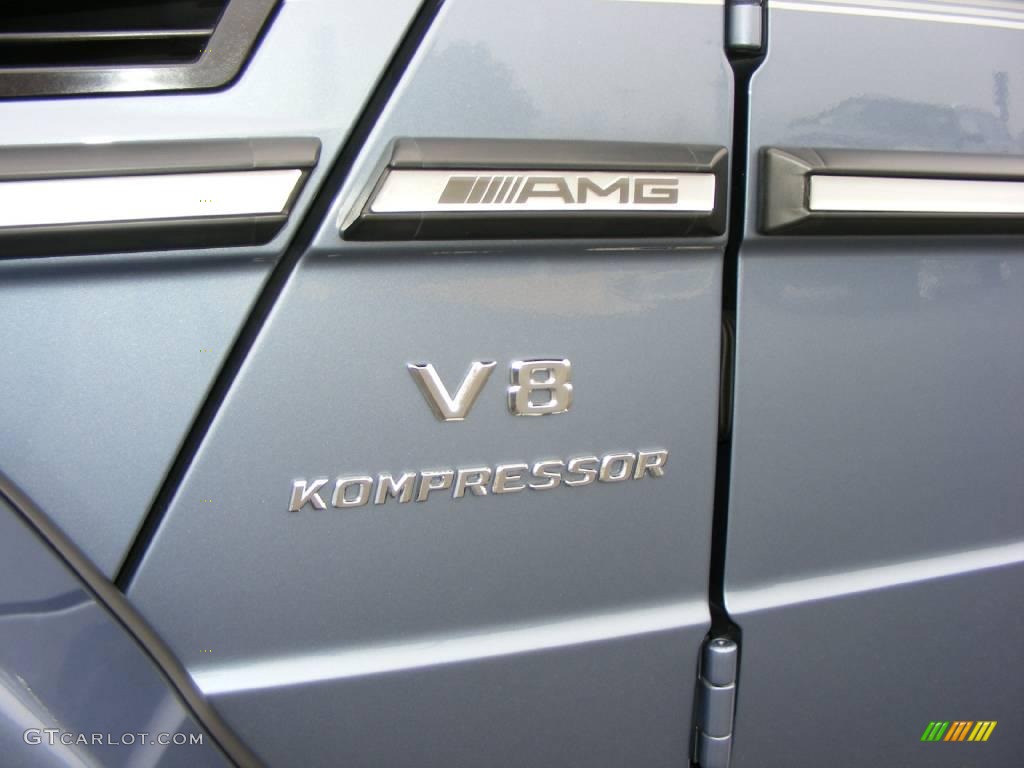 2007 G 55 AMG - Platinum Blue Metallic / designo Charcoal photo #19