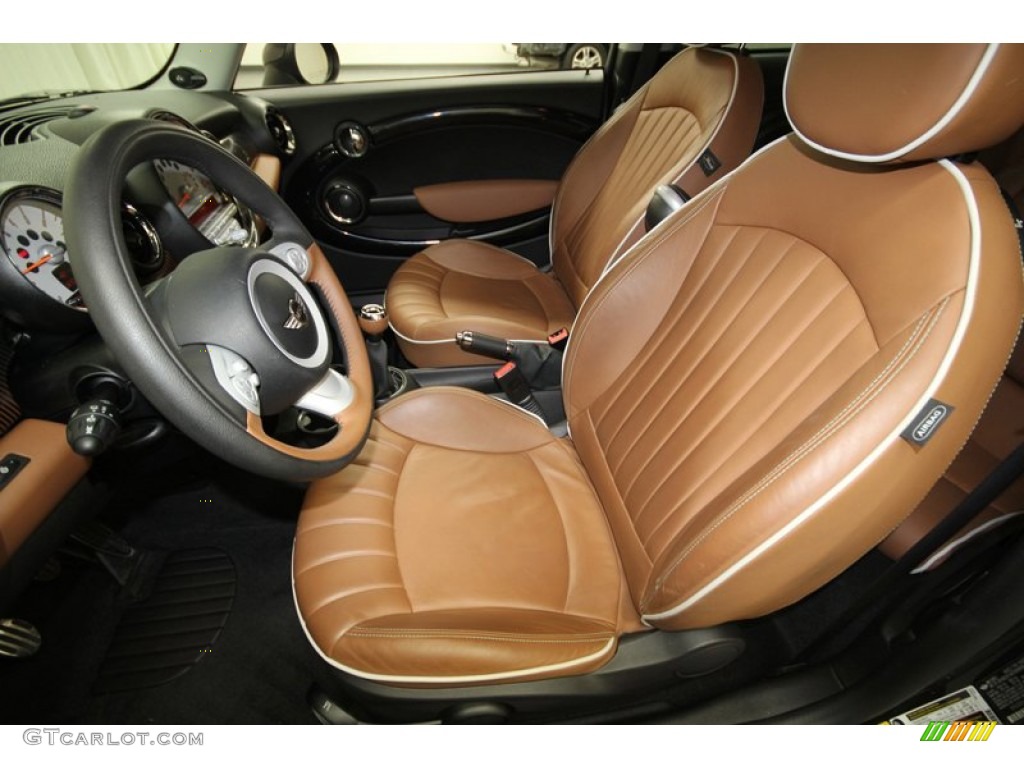 Mayfair Lounge Toffee Leather Interior 2010 Mini Cooper S Mayfair 50th Anniversary Hardtop Photo #67738703