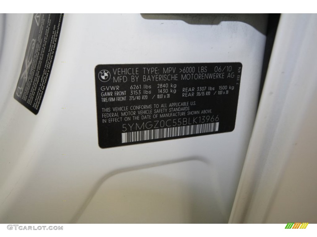 2011 X6 M M xDrive - Alpine White / Bamboo Beige Merino Leather photo #12