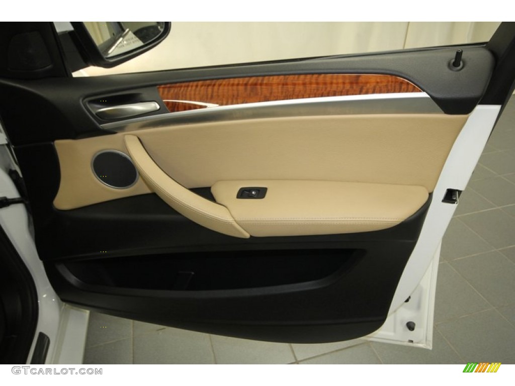 2011 X6 M M xDrive - Alpine White / Bamboo Beige Merino Leather photo #43