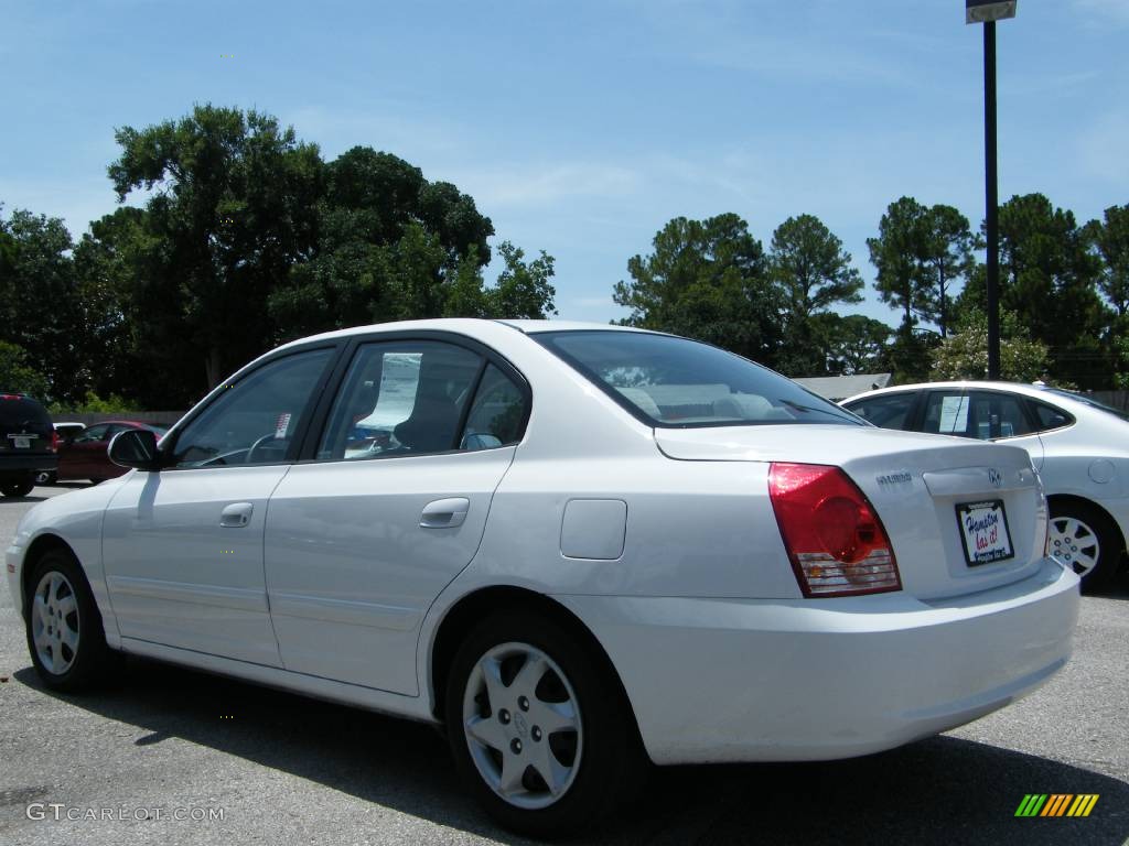 2006 Elantra GLS Sedan - Nordic White / Gray photo #10