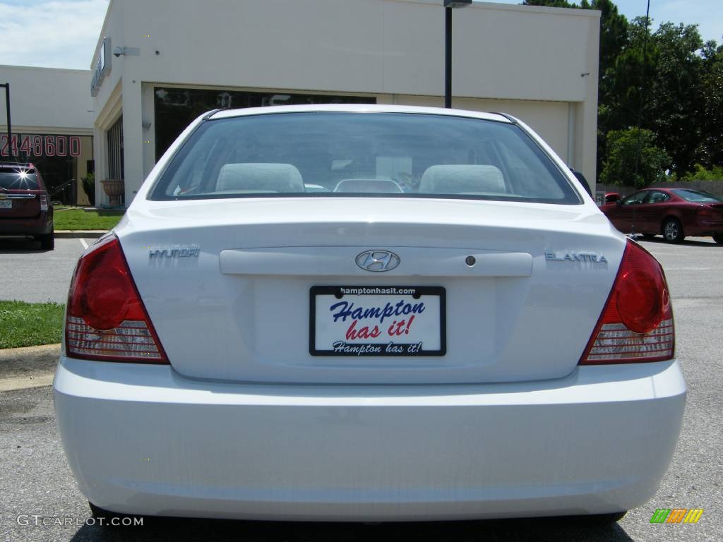 2006 Elantra GLS Sedan - Nordic White / Gray photo #11
