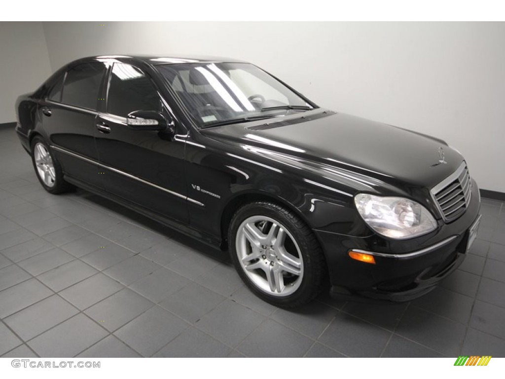 Black 2003 Mercedes-Benz S 55 AMG Sedan Exterior Photo #67740357