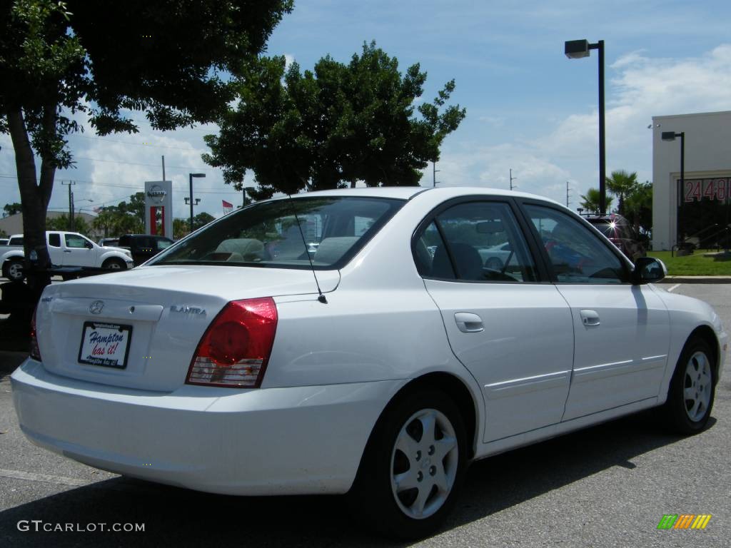 2006 Elantra GLS Sedan - Nordic White / Gray photo #12