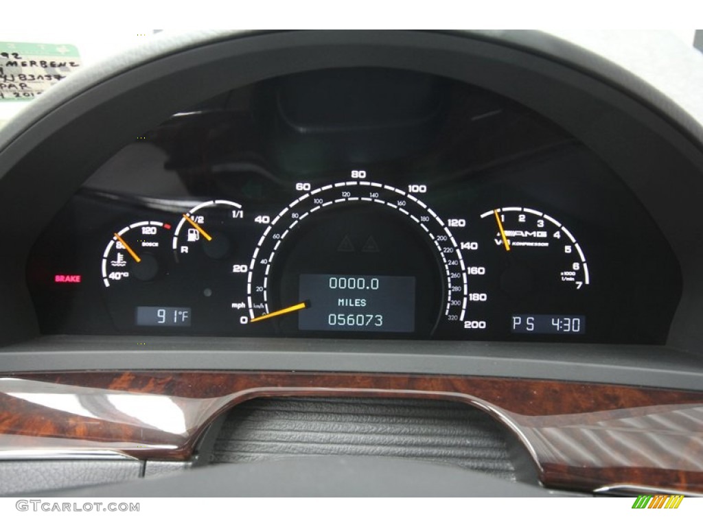 2003 Mercedes-Benz S 55 AMG Sedan Gauges Photo #67740566