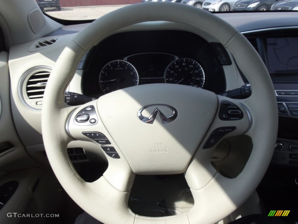 2013 Infiniti JX 35 AWD Wheat Steering Wheel Photo #67741355