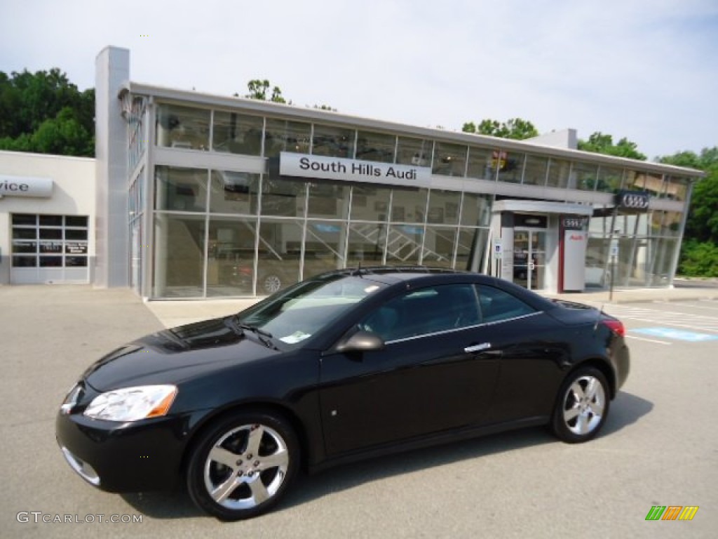 2009 G6 GT Convertible - Carbon Black Metallic / Ebony photo #1