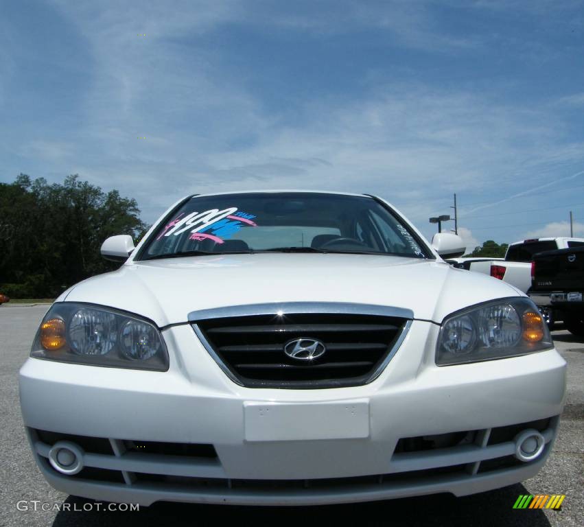 2006 Elantra GLS Sedan - Nordic White / Gray photo #15