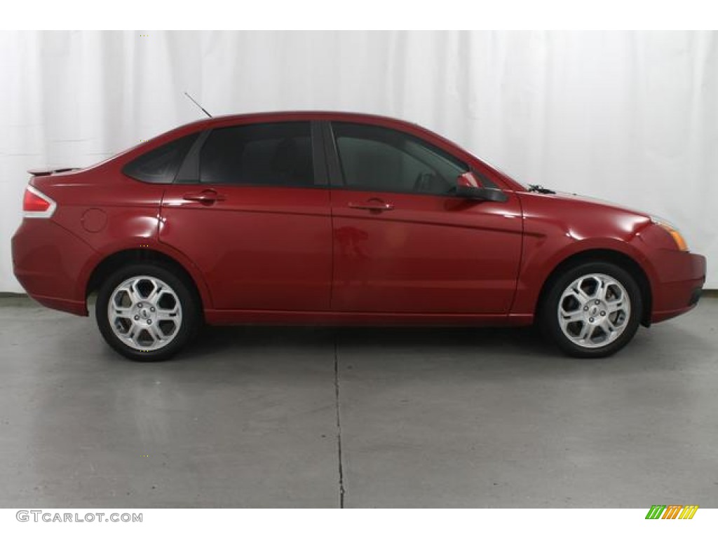 Sangria Red Metallic 2009 Ford Focus SES Sedan Exterior Photo #67742176