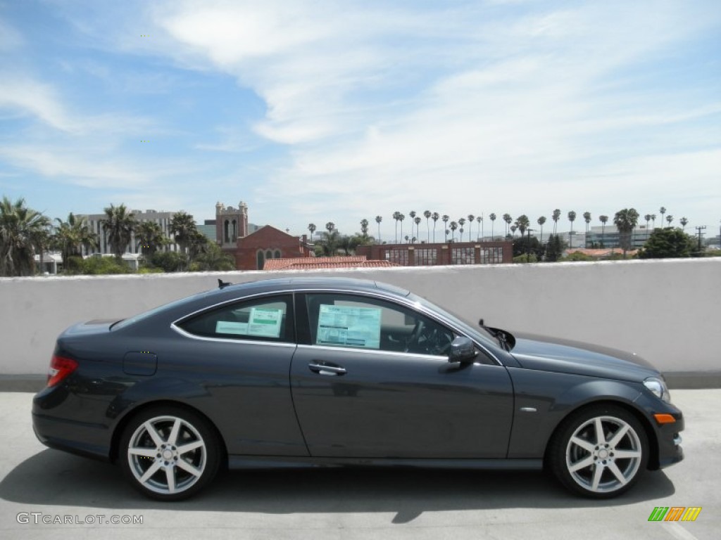2012 C 250 Coupe - Steel Grey Metallic / Black photo #3