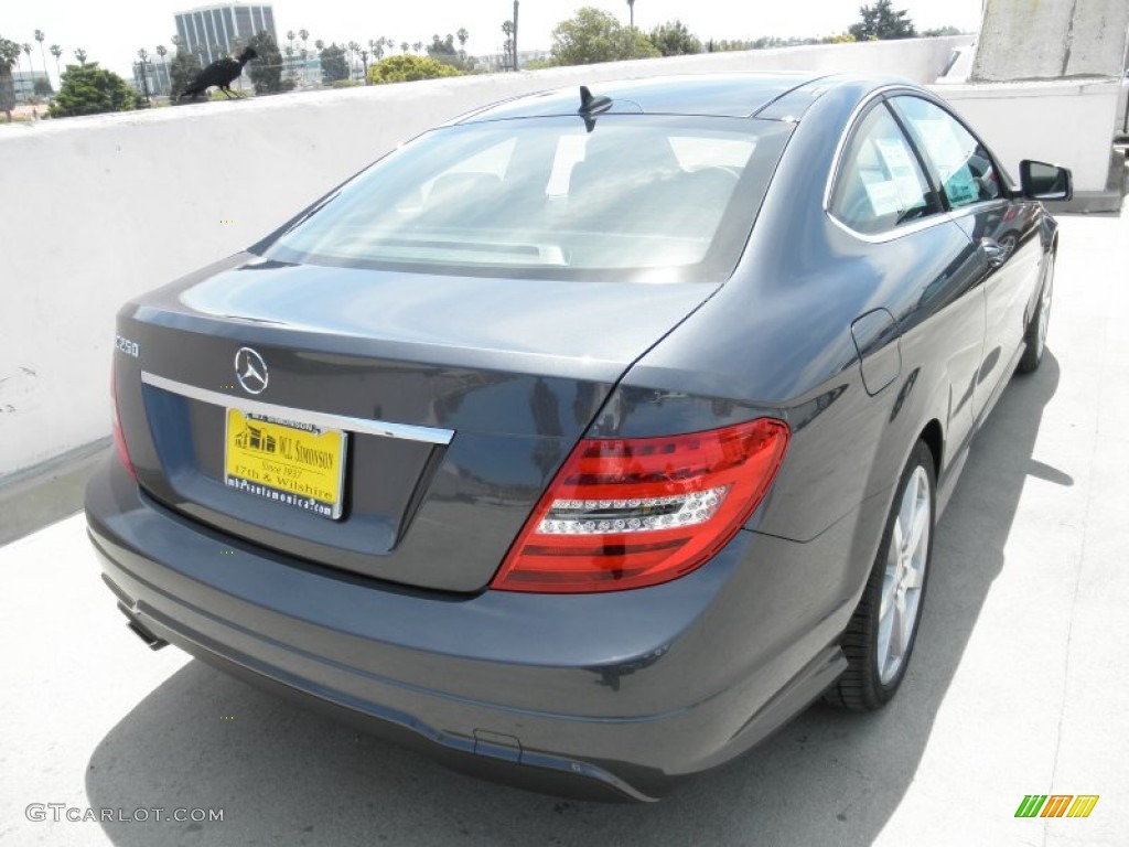 2012 C 250 Coupe - Steel Grey Metallic / Black photo #4