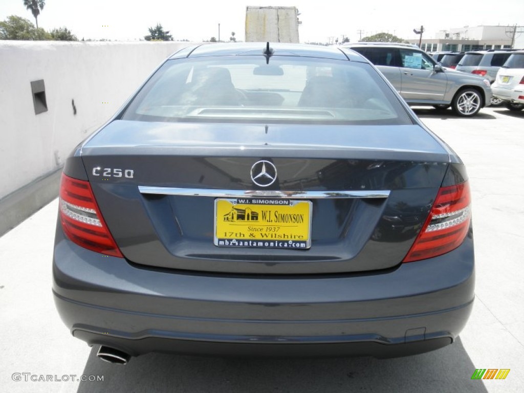 2012 C 250 Coupe - Steel Grey Metallic / Black photo #5