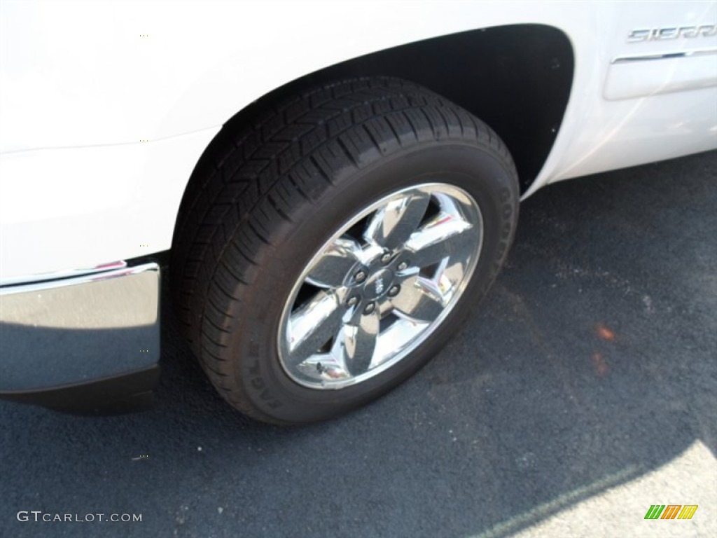 2013 Sierra 1500 SLE Extended Cab 4x4 - Summit White / Ebony photo #3